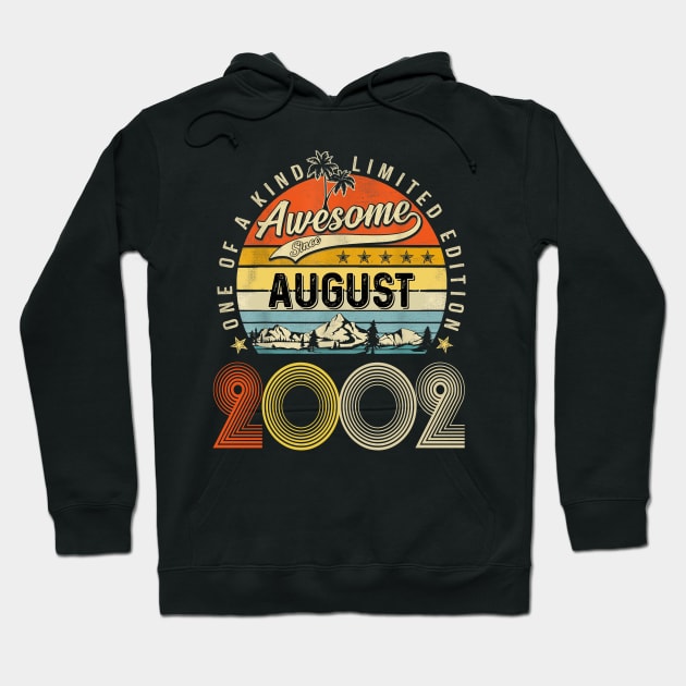 Awesome Since August 2002 Vintage 21st Birthday Hoodie by Centorinoruben.Butterfly